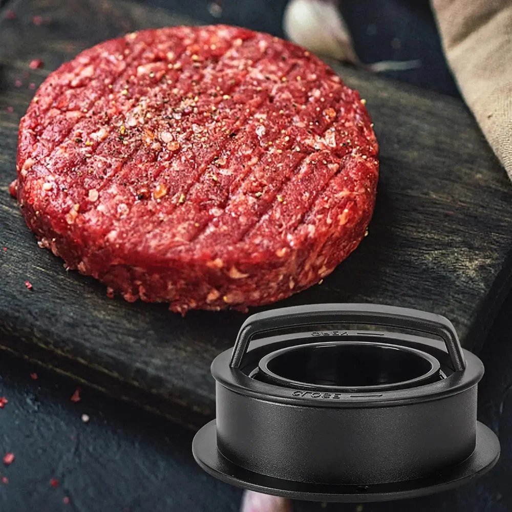 Round Hamburger Burger Press Beef Grill Food-Grade ABS Hamburger Helper Meat Press Cutlets Patty Maker Mold Kitchen Gadgets