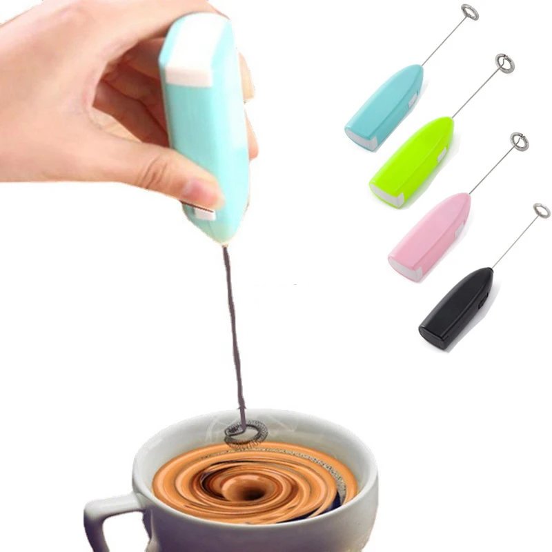 1 Peice Egg Beater Electric Handheld Rotary Egg Whisk Coffee Frothing Wand Milk Cappuccino Frother Mixer Portable Kitchen Tools