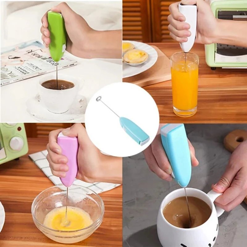 1 Peice Egg Beater Electric Handheld Rotary Egg Whisk Coffee Frothing Wand Milk Cappuccino Frother Mixer Portable Kitchen Tools