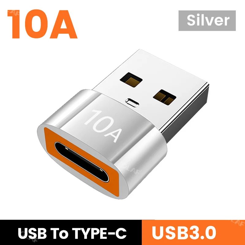 USB to TypeC-Silvery