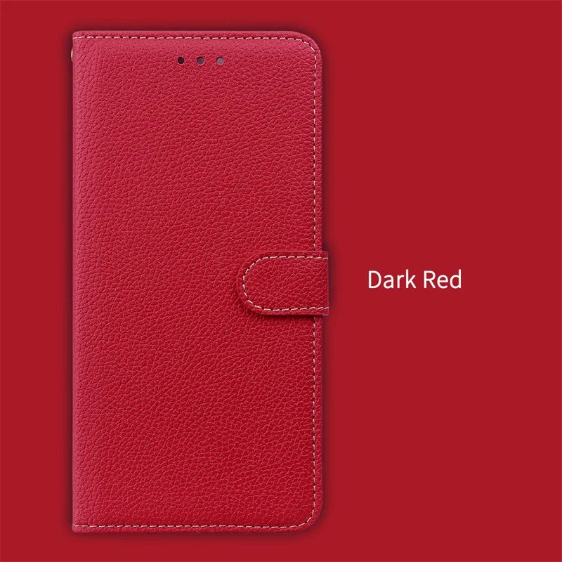 Solid Color Classic Phone Case Leather For Samsung Galaxy