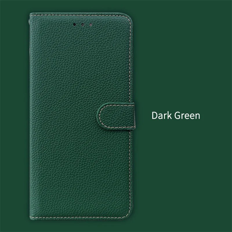 Solid Color Classic Phone Case Leather For Samsung Galaxy