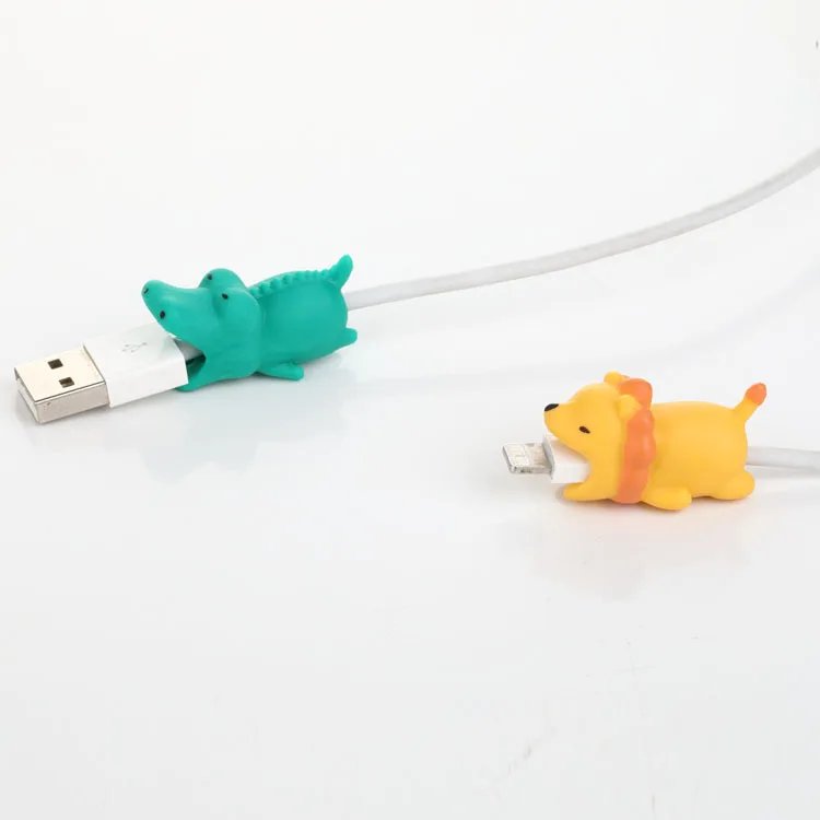 NEW Animal Cable Protector for Earphone Wire Cell Phone USB Charging Cable Joint Anti Break Cute Cable Bite Holder Accessories