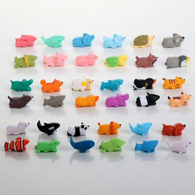 NEW Animal Cable Protector for Earphone Wire Cell Phone USB Charging Cable Joint Anti Break Cute Cable Bite Holder Accessories